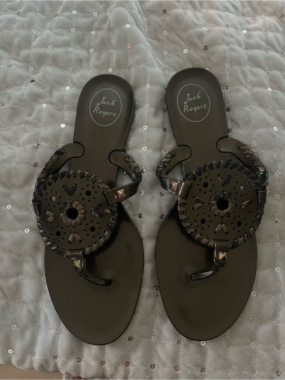 Jack Rogers Sandals - Women's Thong with Medallion